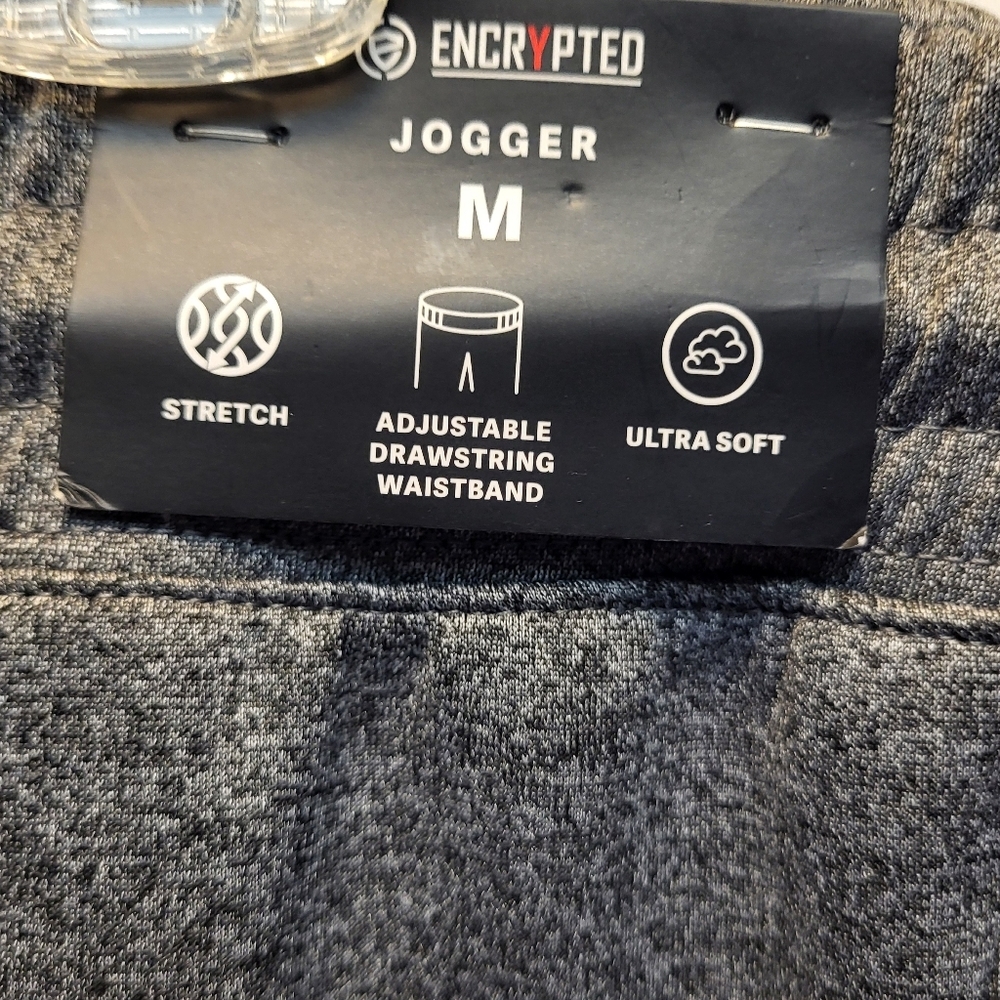 NWT Womens Encrypted Charcoal Joggers with Utility Pockets Tapered Fit - Size M - Picture 4 of 6